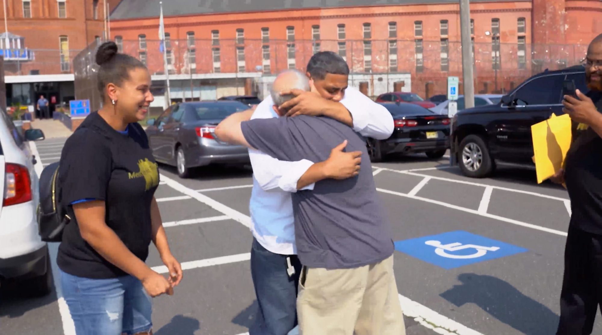 Screenshot from the documentary The Long Road Home.