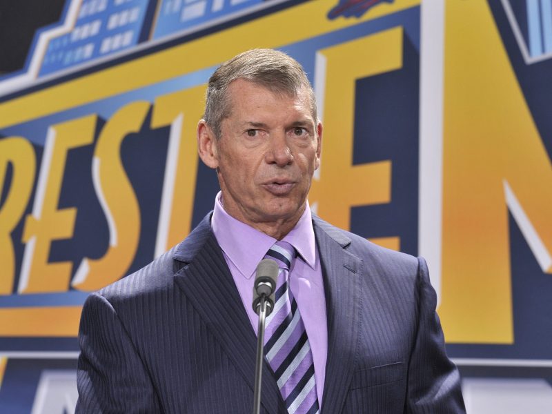Vince McMahon attends a press conference to announce that WWE Wrestlemania 29 will be held at MetLife Stadium in 2013 at MetLife Stadium on February 16, 2012 in East Rutherford, New Jersey. Photo by Michael N. Todaro/Getty Images