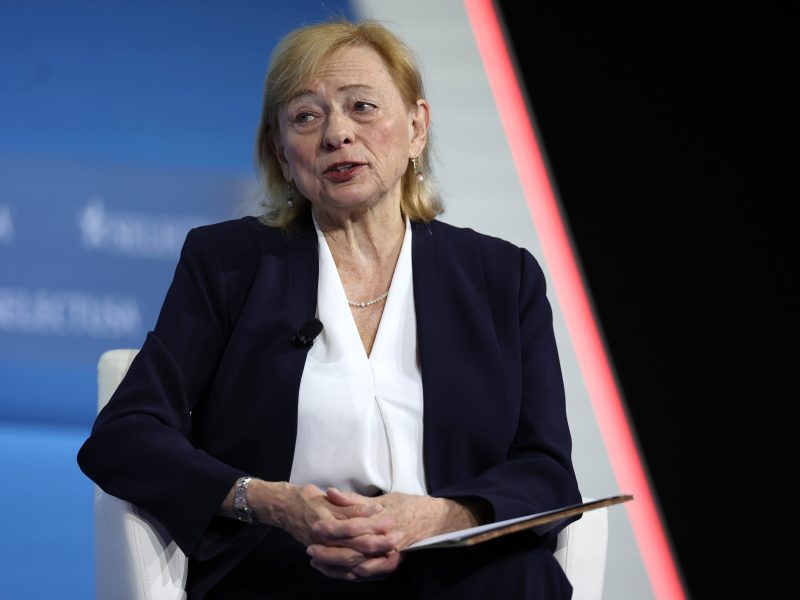 U.S. Gov. Janet Mills (D-ME) delivers remarks at the SelectUSA Investment Summit on May 04, 2023 in National Harbor, Maryland. Photo by Kevin Dietsch/Getty Images