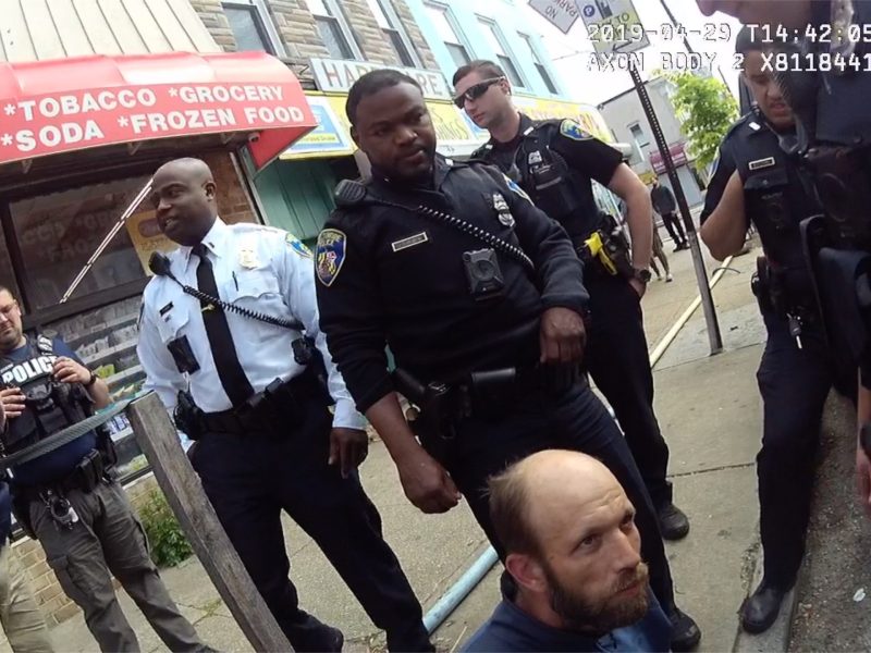 Body-worn camera of illegal arrest by former BPD officer Ehtan Newberg courtesy of the Baltimore Police Department